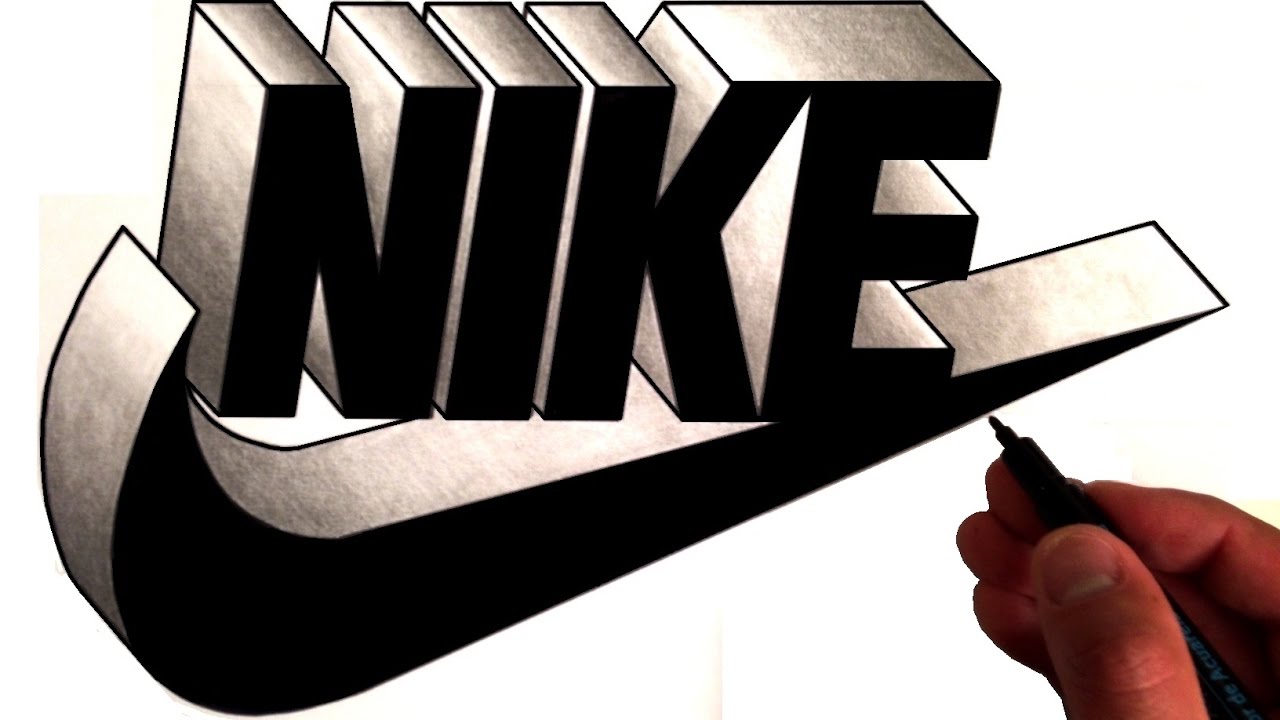 How To Draw the NIKE Logo in 3D