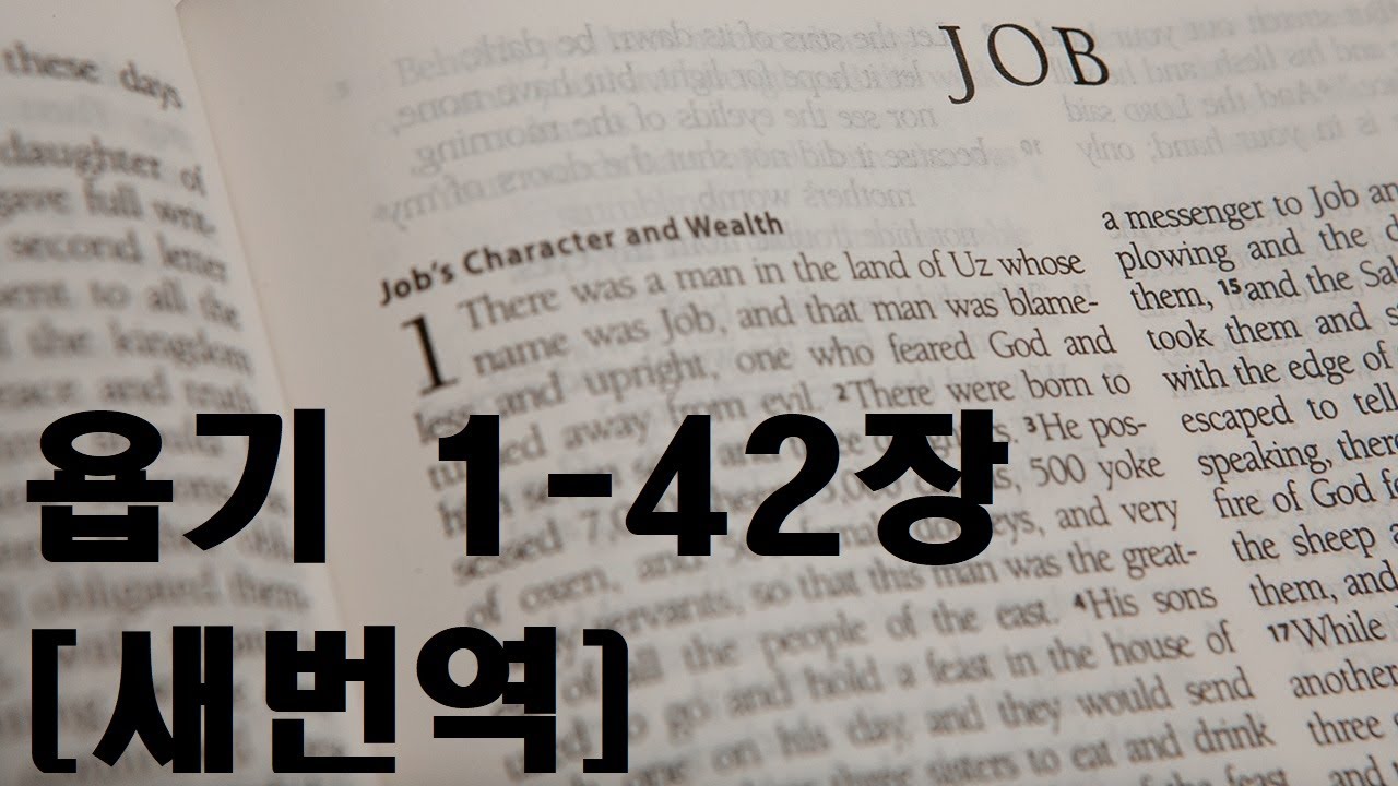 욥기 1-42장 [새번역] Job [모태에서 빈 손으로 태어났으니, 죽을 때에도 빈 손으로 돌아갈 것입니다. 주신 분도 주님이시요, 가져 가신 분도 주님이시니, 주님의 이름을..]