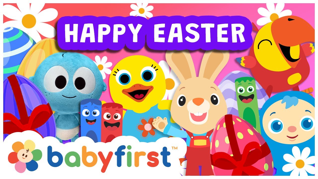 Happy Easter 2025 | Special Easter for Kids | Easter Eggs, Songs, Colors, Shapes & More | Baby First