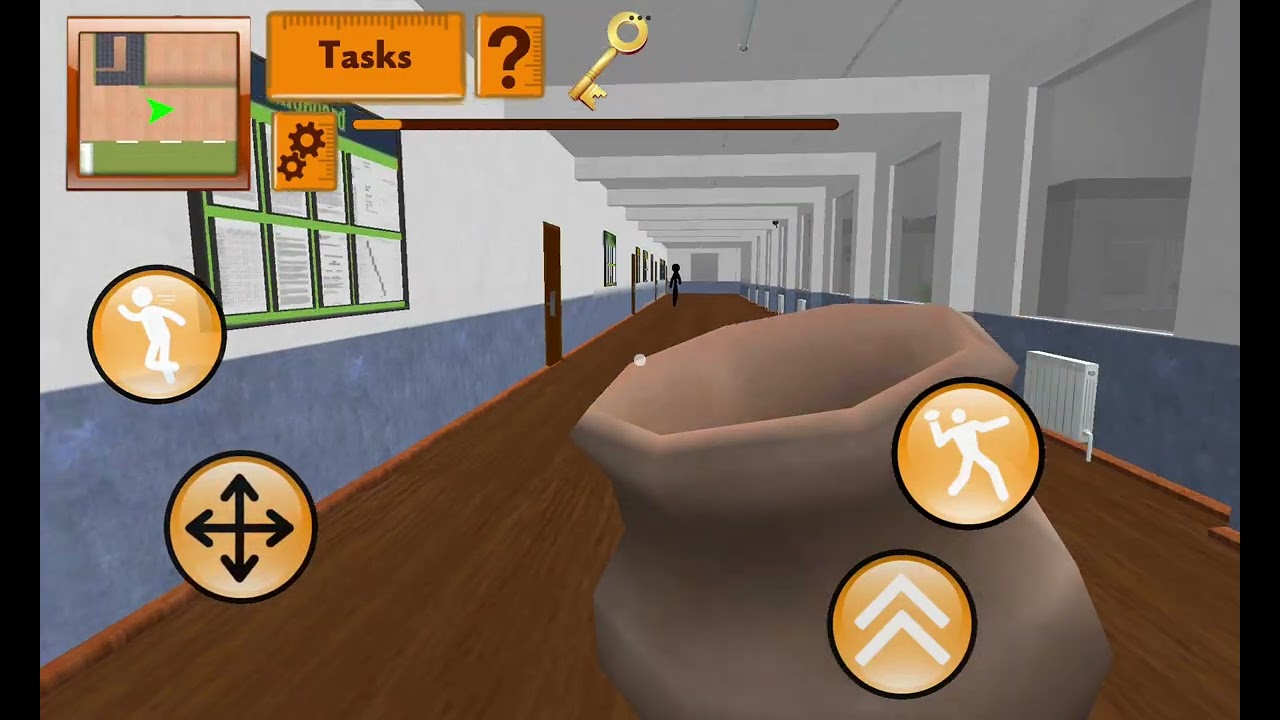Stickman teacher Neighbor School 3d escape level 11