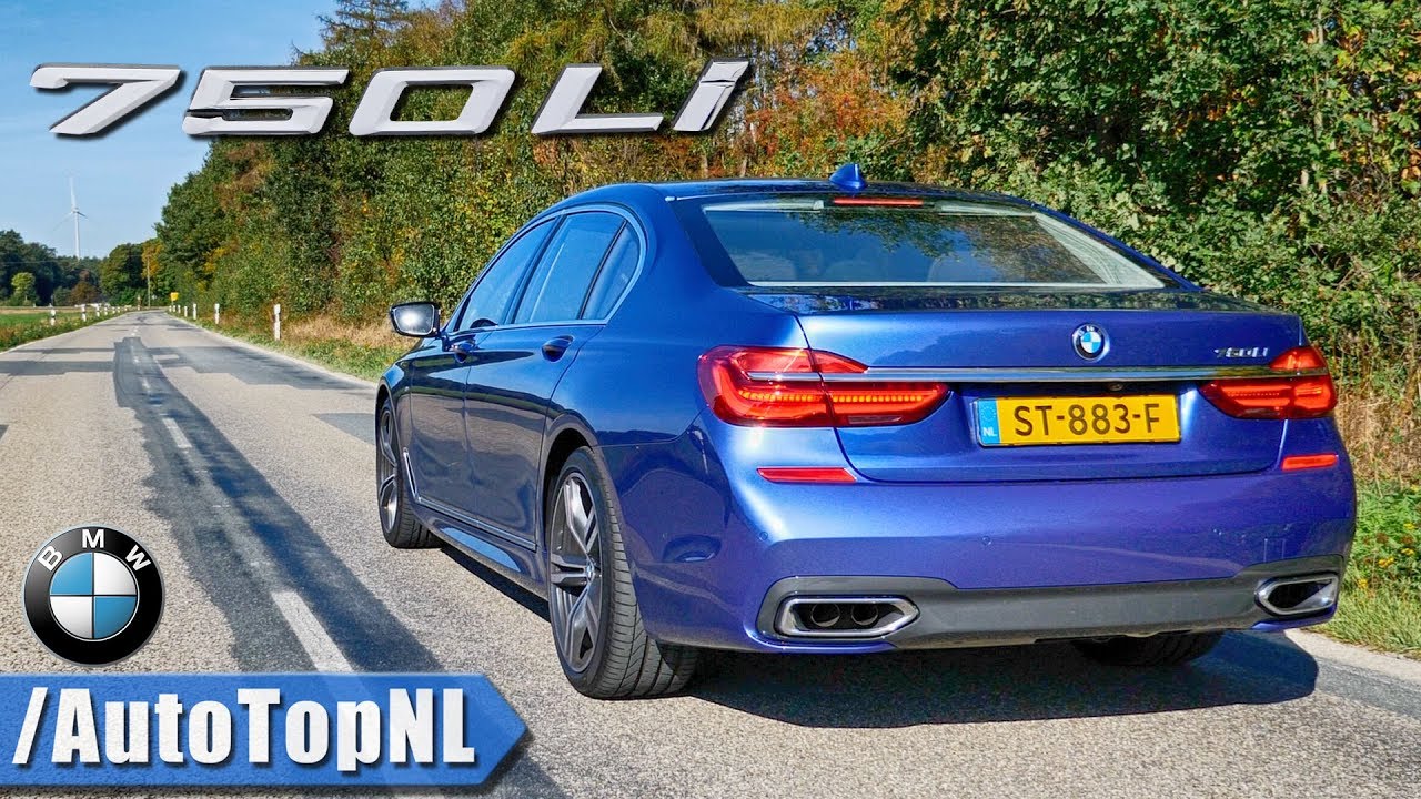 BMW 750Li 4.4 V8 BiTurbo M SPORT EXHAUST Sound Revs & TOP SPEED Onboard by AutoTopNL