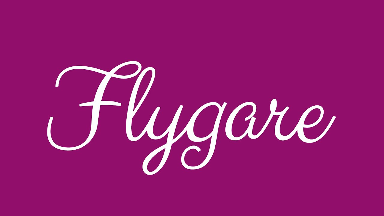 Learn how to Sign the Name Flygare Stylishly in Cursive Writing