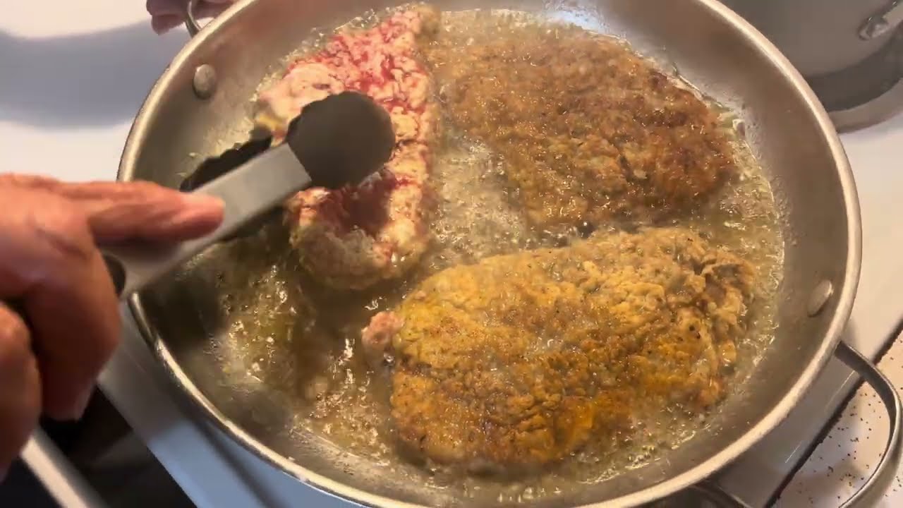 Country Fried Steak/Gravy with Turnip Greens and Macaroni Cheese 