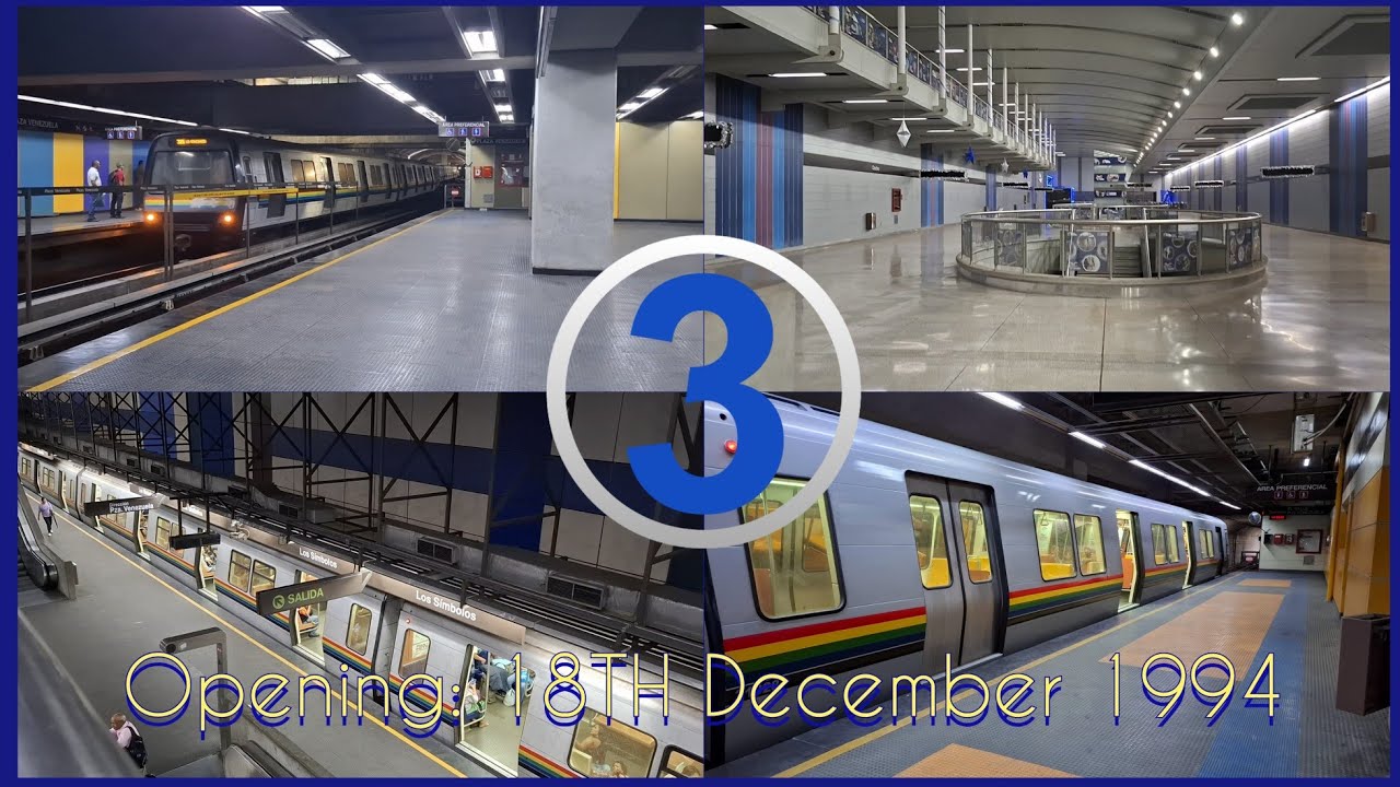 L3 🔵 "Plaza Venezuela-La Rinconada" Metro Line Tour | Caracas Metro