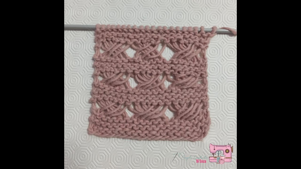 Punto allungato o punto vaniglia incrociato ai ferri🧶