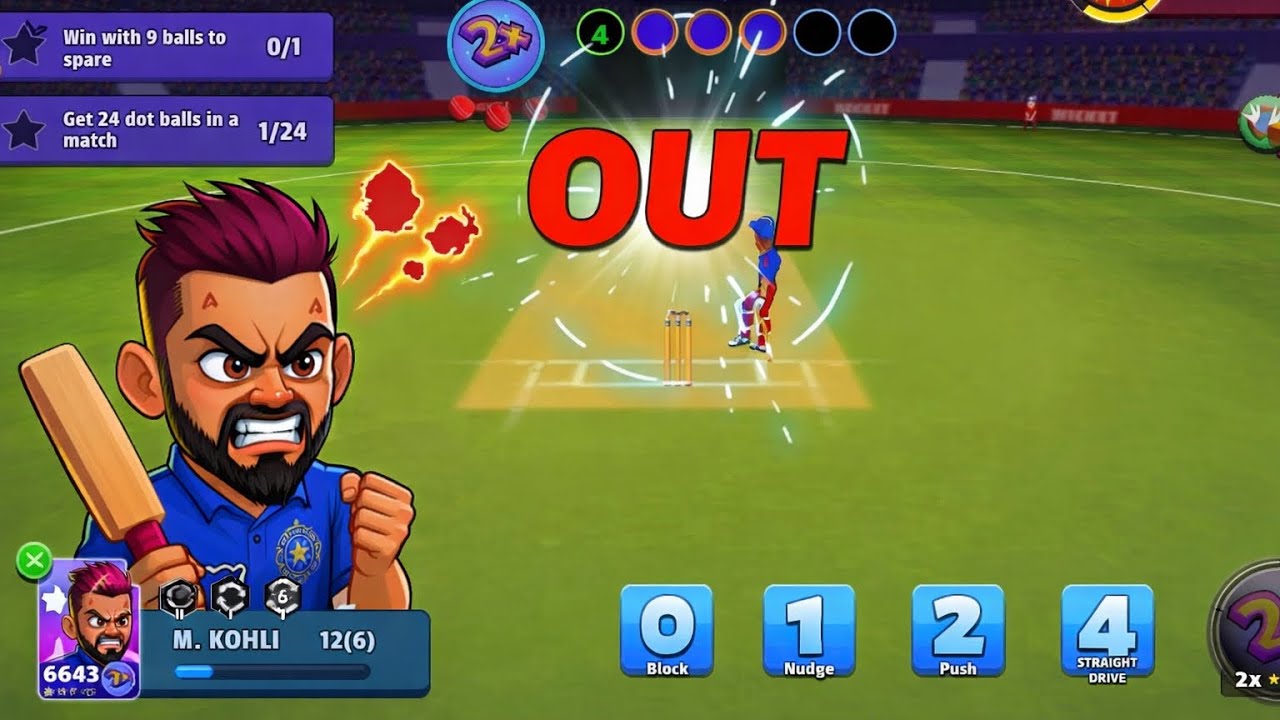 Hit wicket- 💔 “Set batsman gaya… game palat gaya.”cricket | game | GamerVerse | 