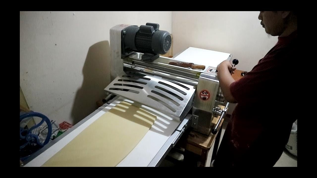 membuat puff pastry dengan dough sheeter