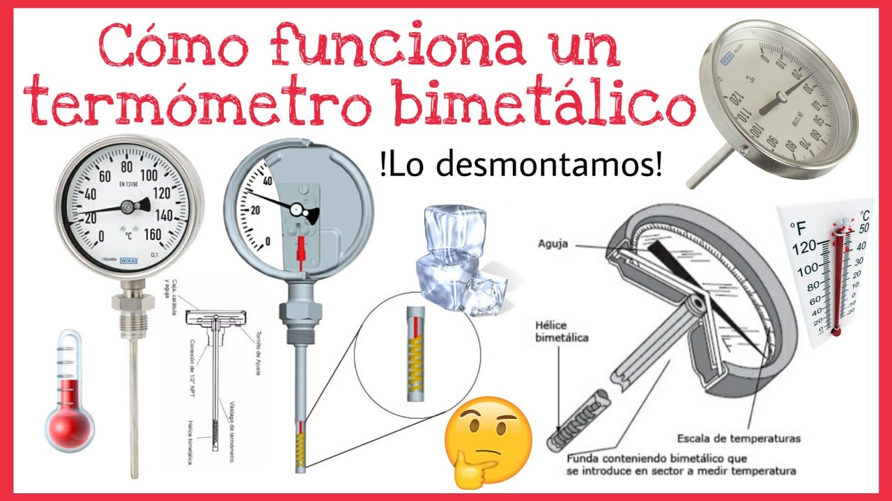 CÓMO FUNCIONA UN TERMÓMETRO BIMETÁLICO | ¡LO DESMONTAMOS!
