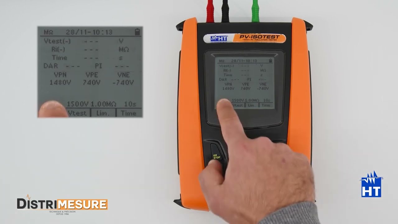 HT PV-ISOTEST Tutoriel - Mesure de d'isolement 1500V  - ENG