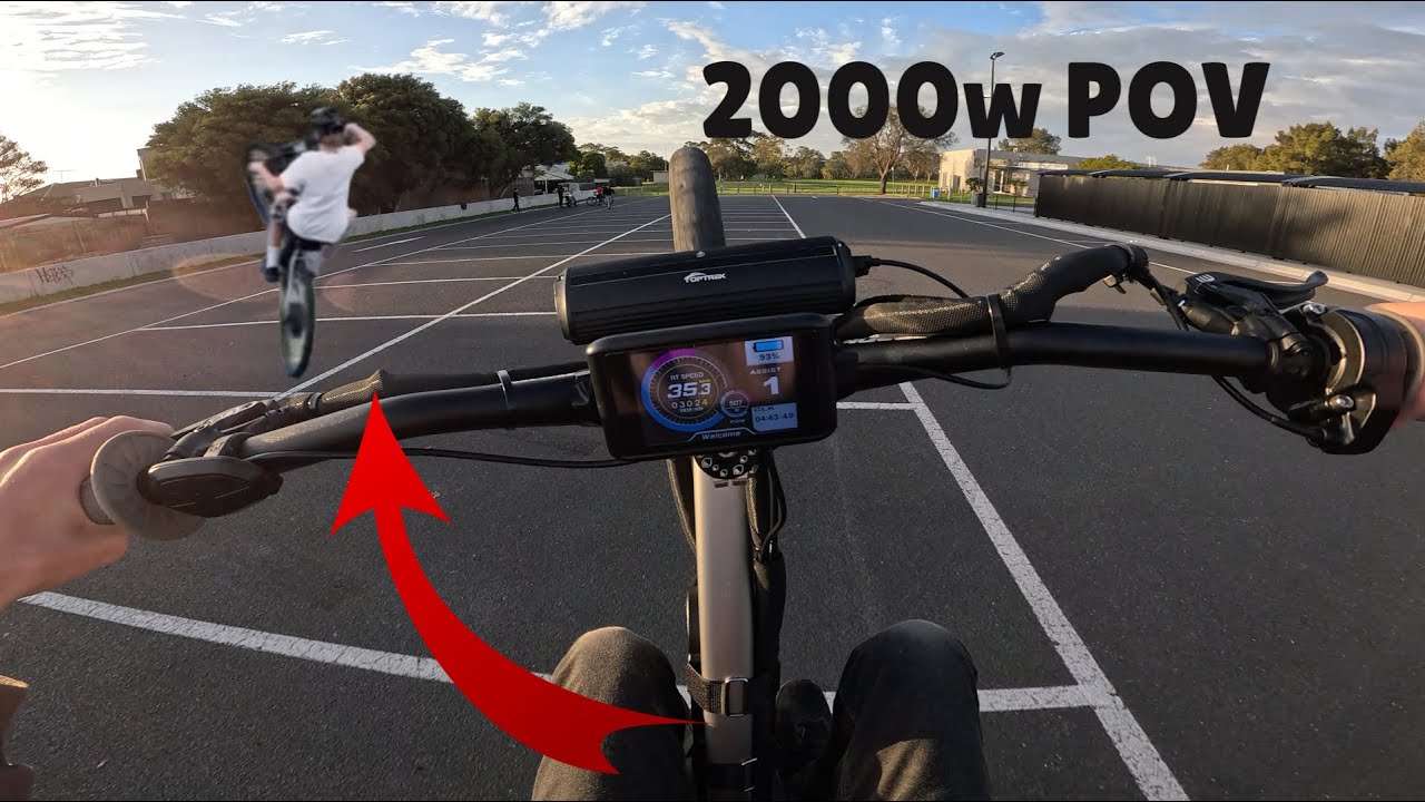 Riding my 2000w e-bike