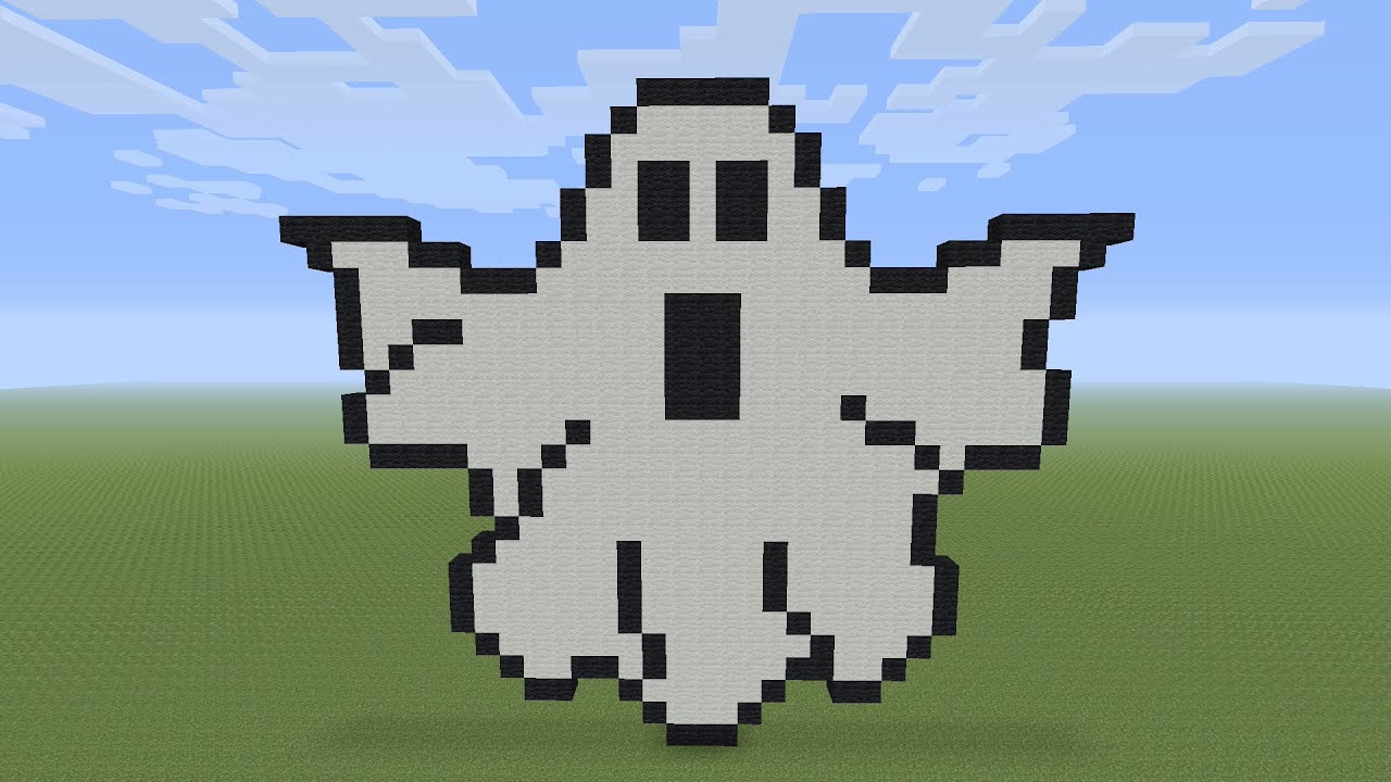 Minecraft Pixel Art - Ghost