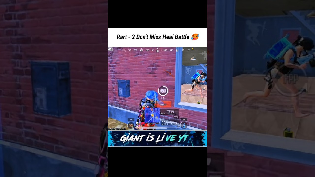 Solo Rank Push 🔥 Part - 2 Don't Miss heal Battle 🥵 #solorank #bgmishorts