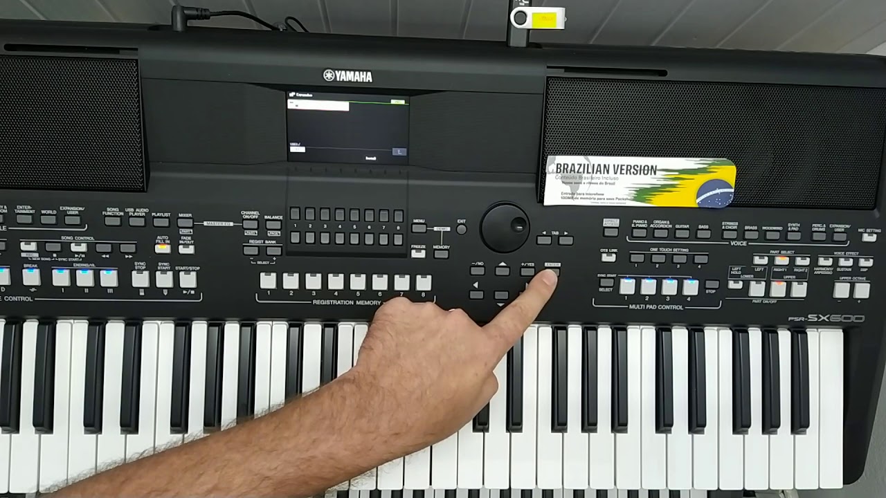 como instalar o pack de sample no teclado Yamaha psr sx 600