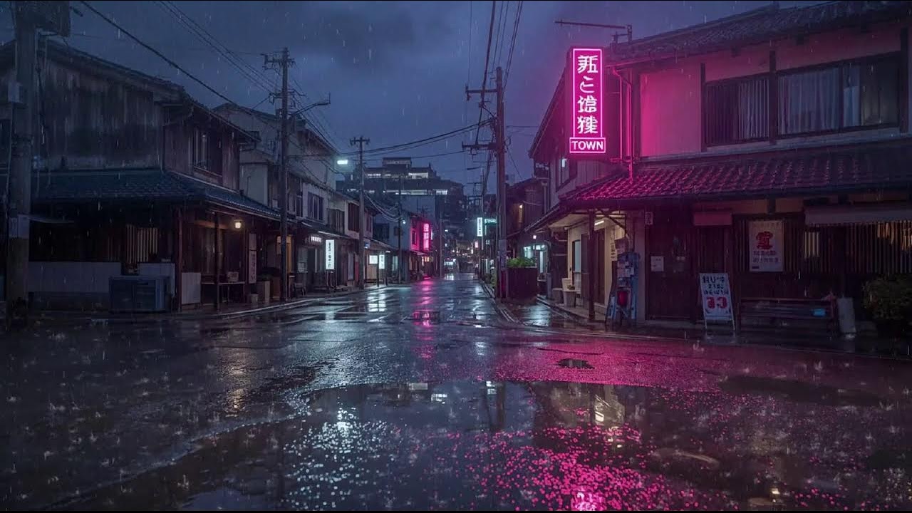 Night Rain Ambience 🌙 Lofi Beats for Focus, Relax & Quiet Moments #20
