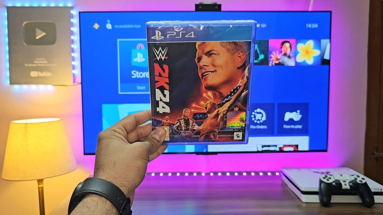 WWE 2K24 (PS4 Slim) Unboxing + Gameplay