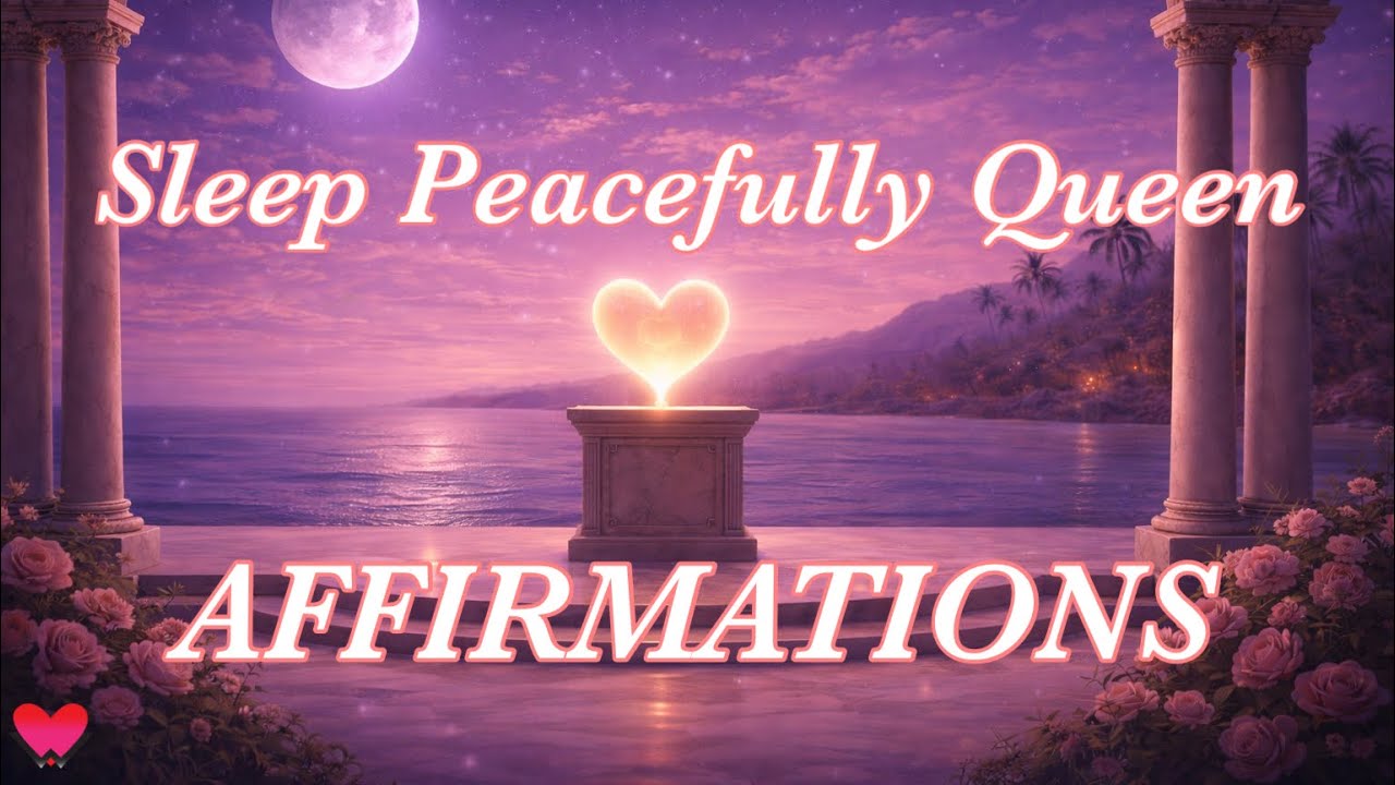 🌙👑 Sleep Peacefully Tonight Queen | Soft Night Affirmations for Deep Rest