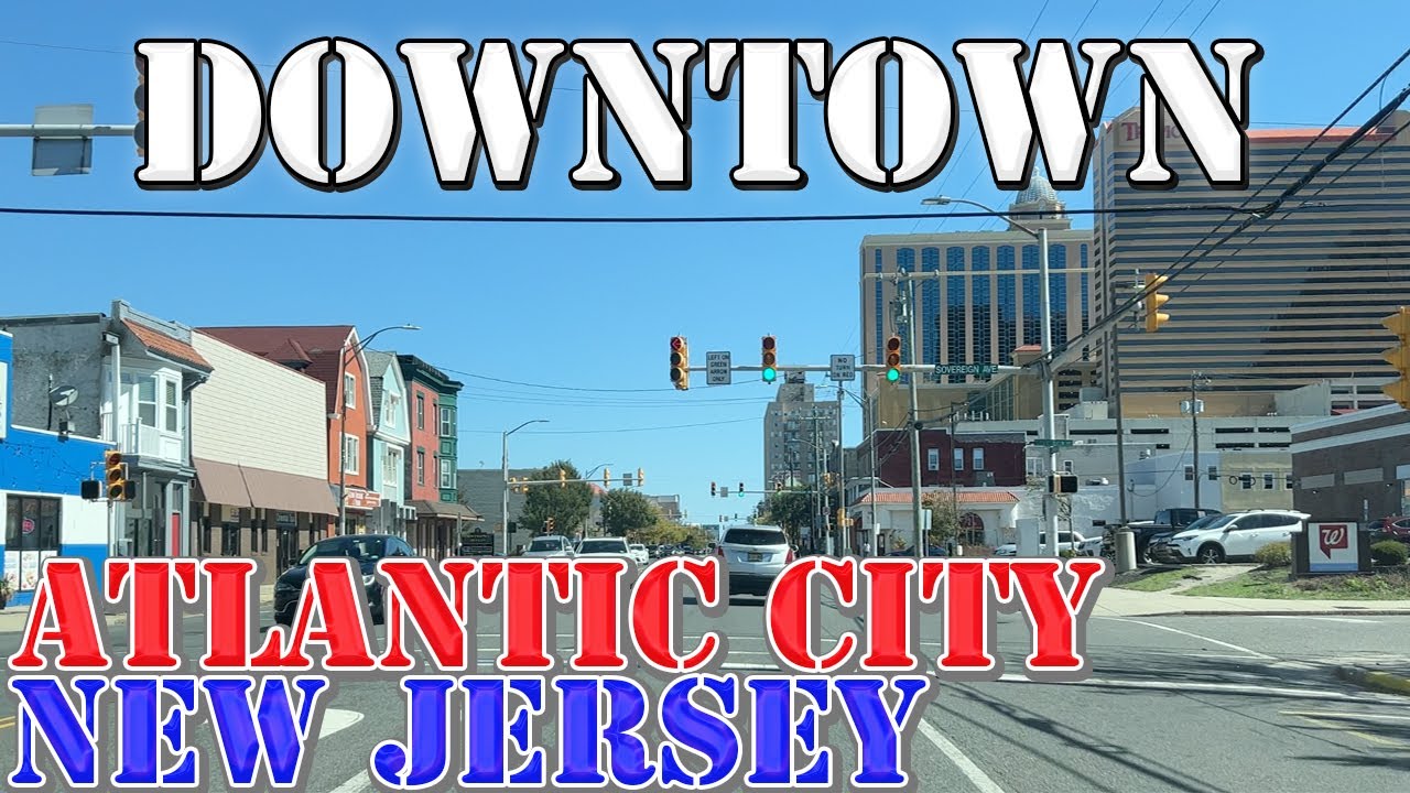 Atlantic City - New Jersey - 4K Downtown Drive