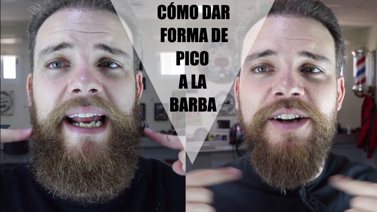 CÓMO ARREGLARSE la BARBA con forma de PICO/PUNTA
