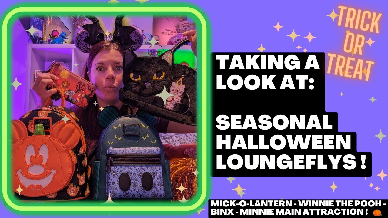 Halloween in August?! Halloween Loungefly collection tour/review: Glow in the dark, Haunted Mansion!
