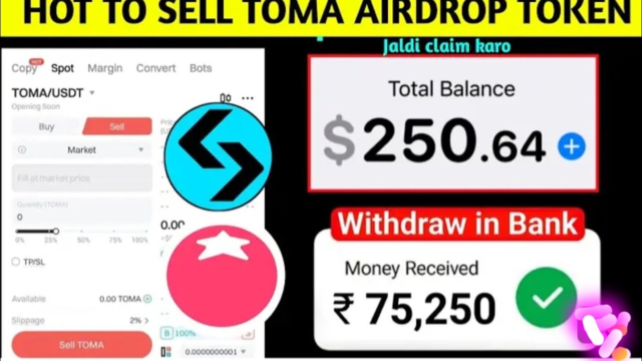 How To Sell Toma Token Gate.io | Tomarket Toma Token Price | Withdrawal Process Toma Token Airdrop