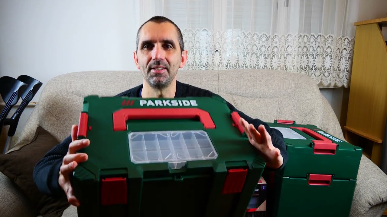Parkside rendszereződoboz készlet bemutatása , szerszámosdoboz , Storage Box ( Lidl , Conmetall )