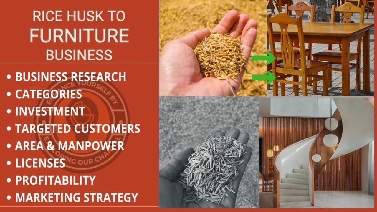 Rice Husk To Furniture Making Business | Furniture Manufacturing Business | Most Profitable Business