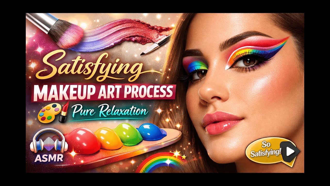 Satisfying Makeup Art Process 🎨💄 | Pure Relaxation|#beautytutorial |#softglamlook |#makeup