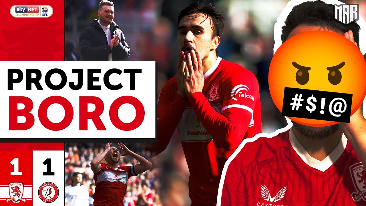 WASTEFUL BORO DROP POINTS AT HOME AGAIN! | Middlesbrough 1-1 Bristol City - Project Boro #171