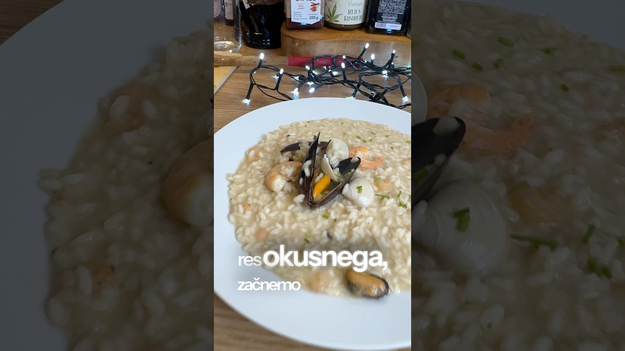 Riž z morskimi sadeži 🌊😋.                                   