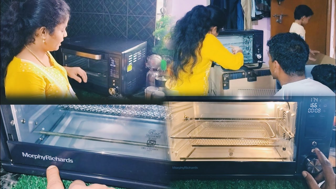 🛑Morphy Richards OTG unboxing in Tamil💁‍♀️#My Olive green-familyvlogs