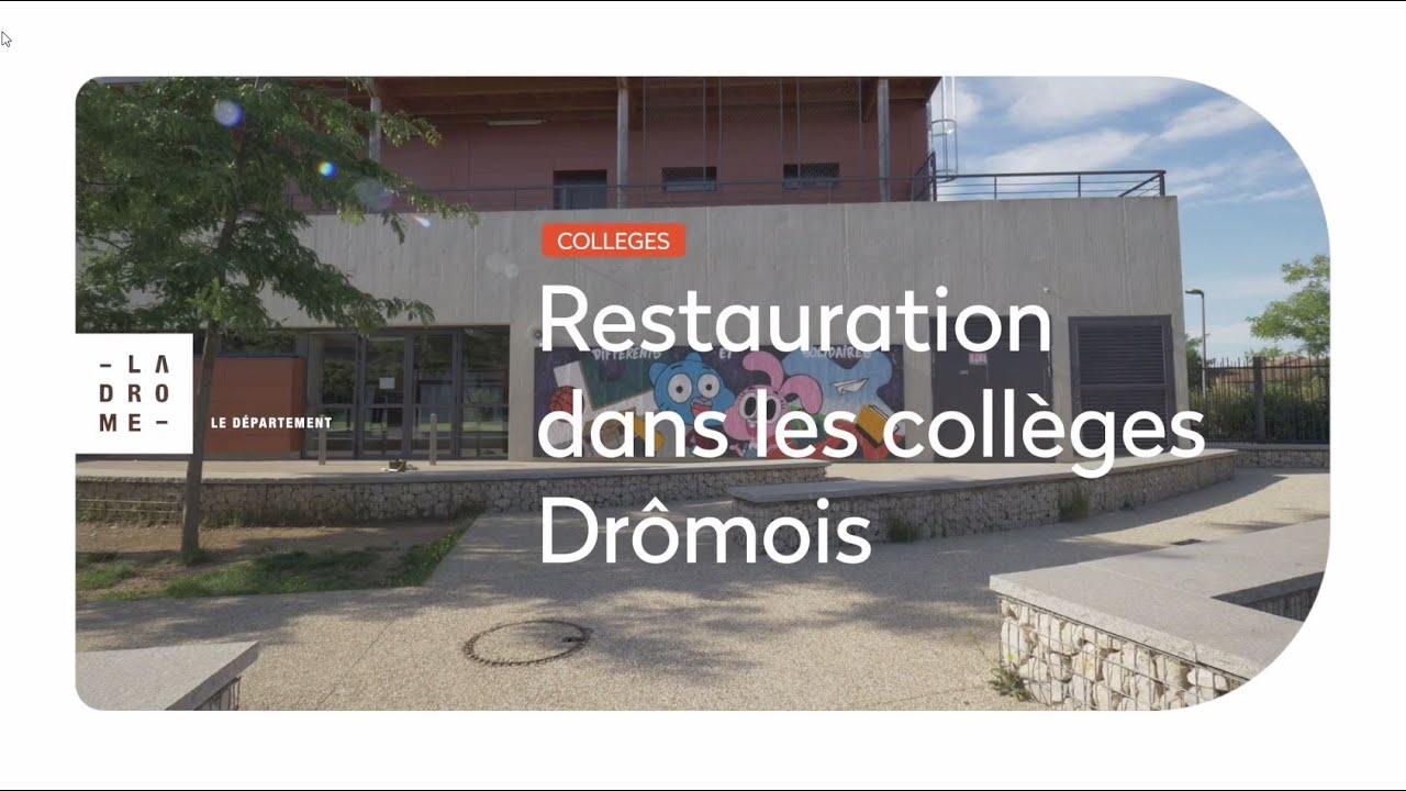 La restauration scolaire dans les collèges de la Drôme