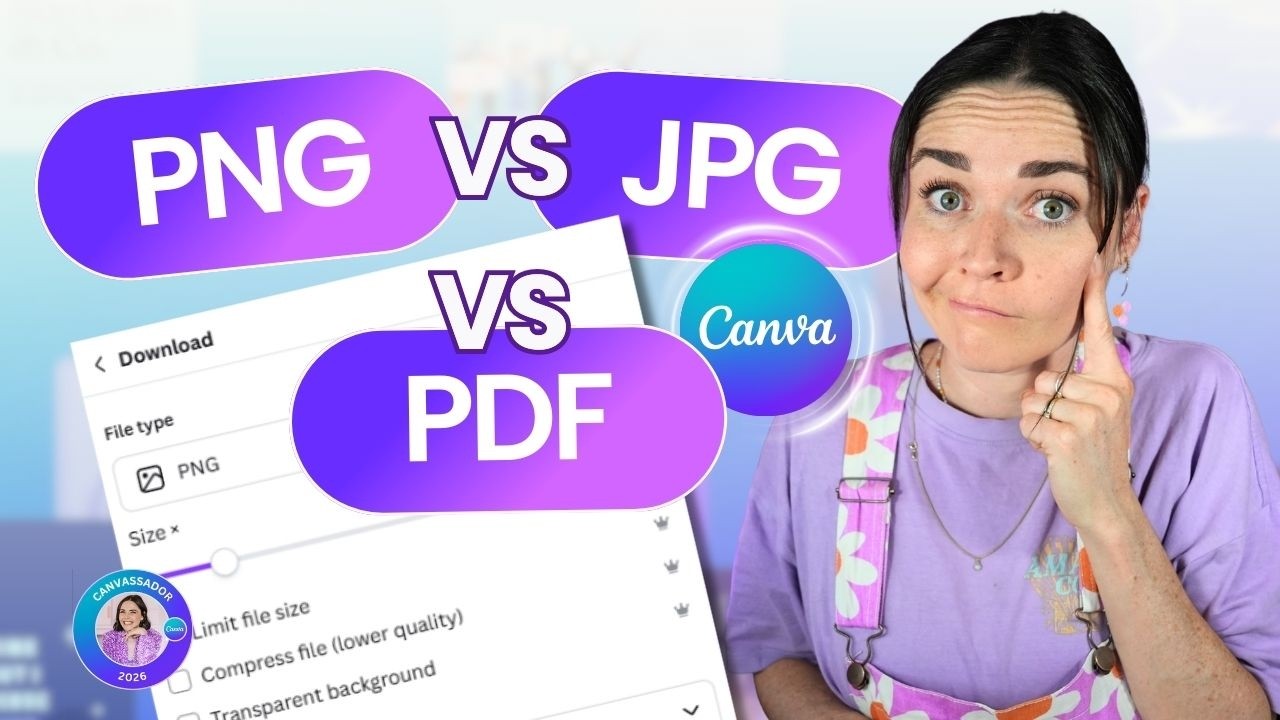 Canva PNG vs JPG vs PDF Explained