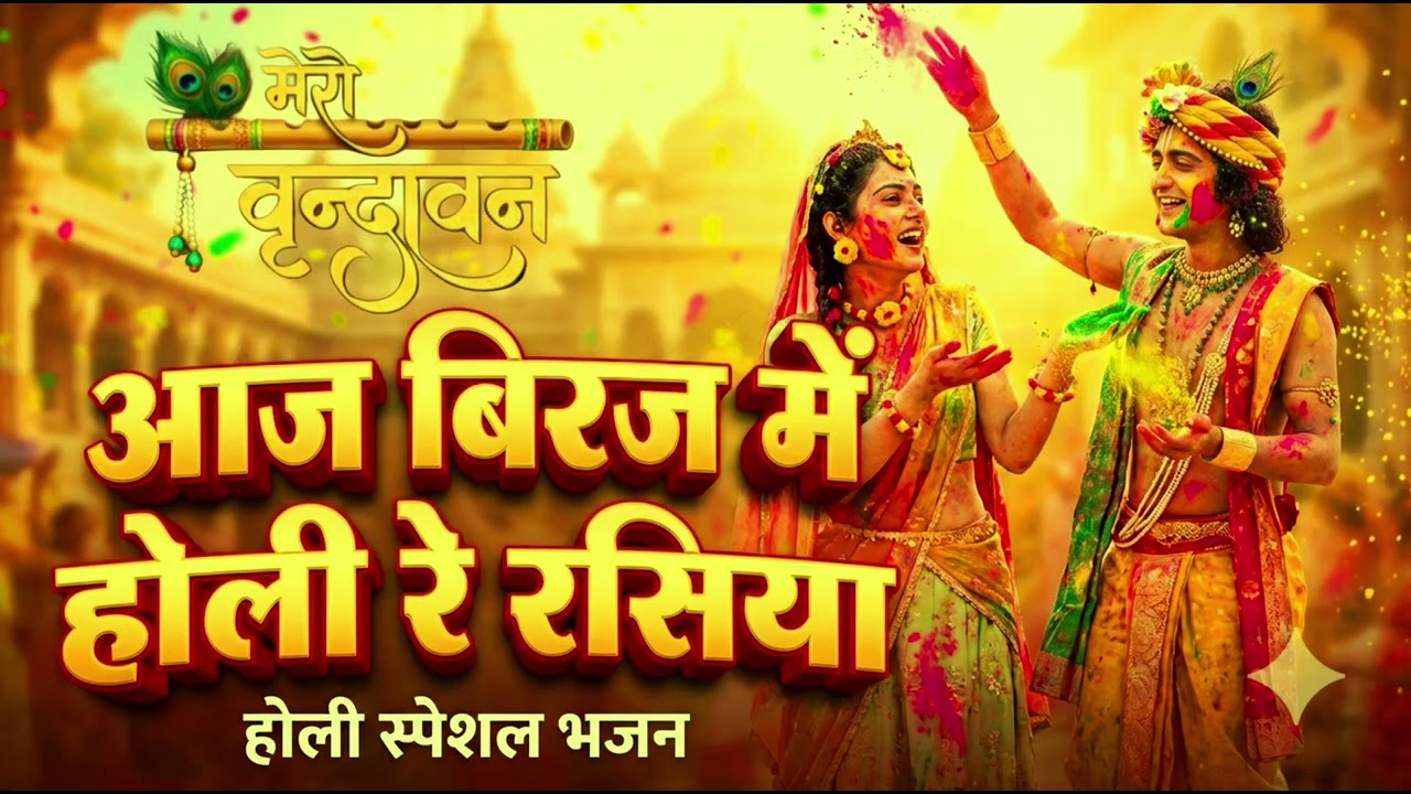 ​🌸 आज बिरज में होली रे रसिया #radheradhe #holi #krishnaholi #krishna 