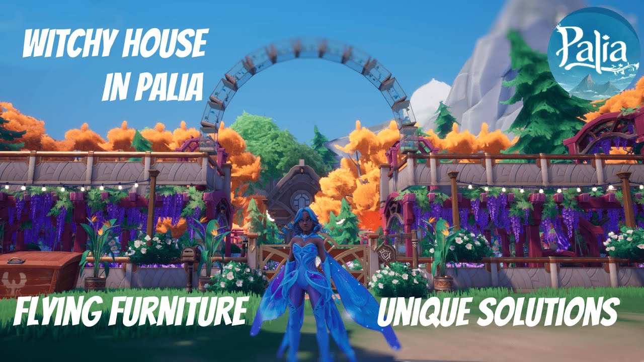 WITCHY HOUSE WITH FLYING FURNITURE | HOUSE TOUR IN PALIA | TIPS AND IDEAS FOR YOUR PLOT