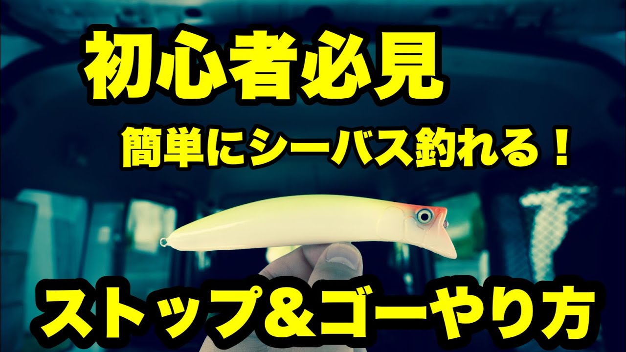 ルアーアクション ストップ&ゴー HOWTO