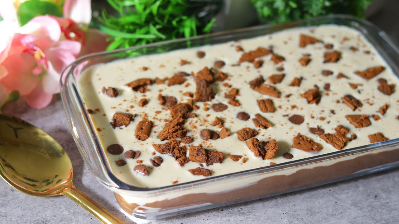 Easy dessert recipe | creamy,crunchy dessert recipe | chocolate delight recipe