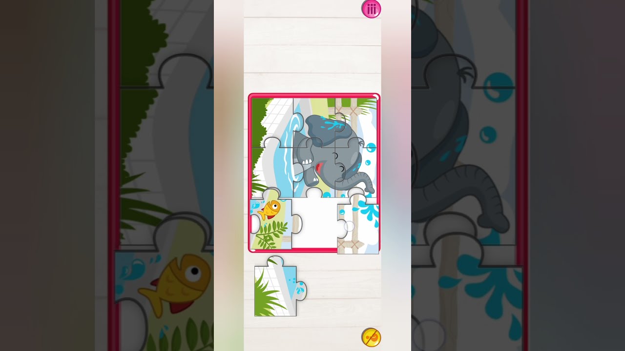 Wow Wonderful elephant cute puzzle game for kids
