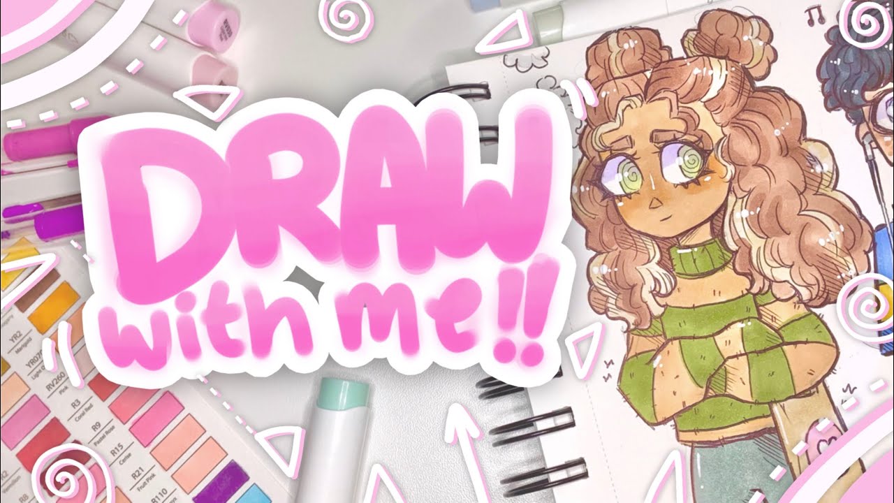 draw with me ♡ i can’t stick to an art style…