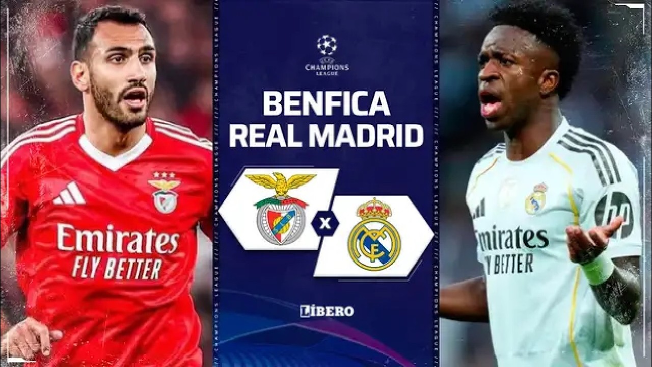 🔥🔥🔥SL Benfica 🔴⚪️🔴 Vs. Real Madrid ⚪️🟣⚪️ l Champions League⚽️⭐️ l Fase De Liga | Playoffs | Ida🔥🔥🔥