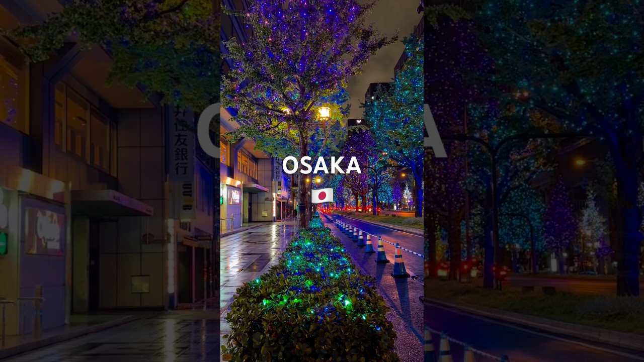 Japan’s 4km Street of Light is UNREAL 🤯✨ (Midosuji Illumination)