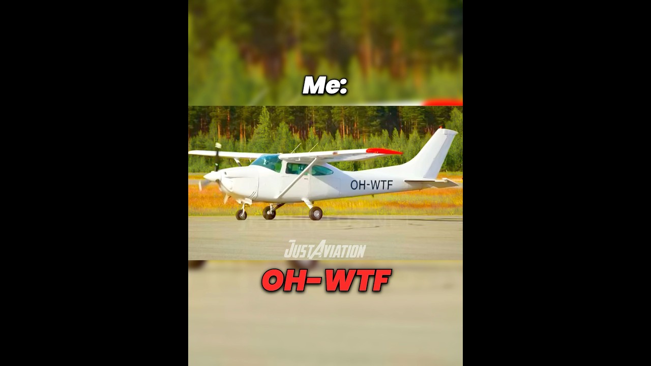 Aircraft Registrations Can't Be Funny, Right?🥱😎 #aviation