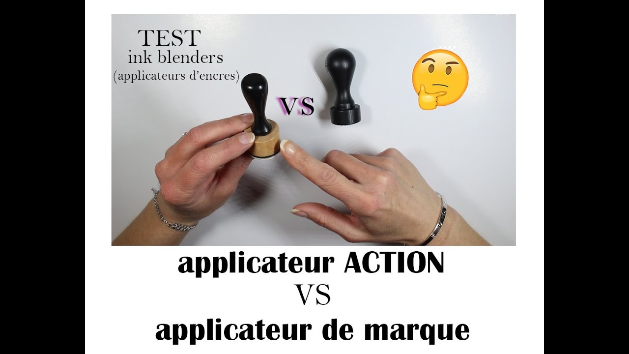 Applicateurs d'encres ACTION vs applicateurs de marques : le TEST!! Avantages, inconvénients...