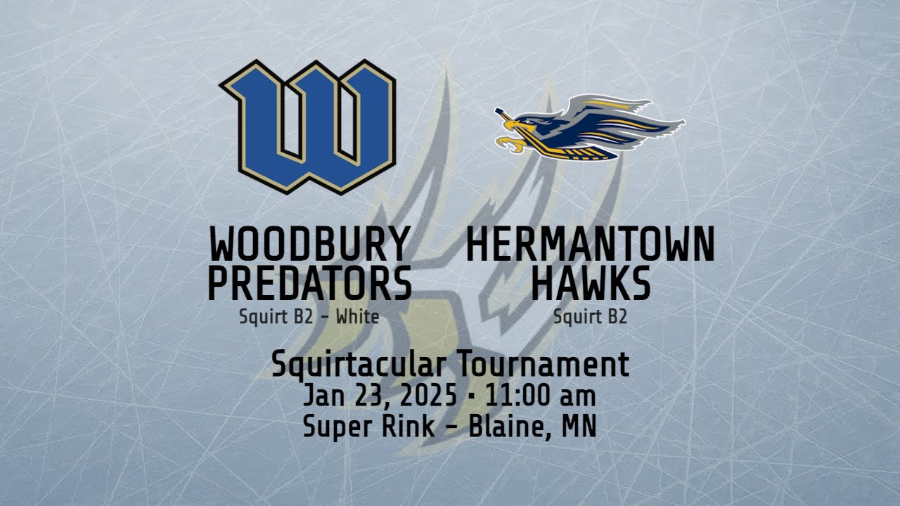 Woodbury Predators Squirt B2 White vs Hermantown Hawks Squirt B2