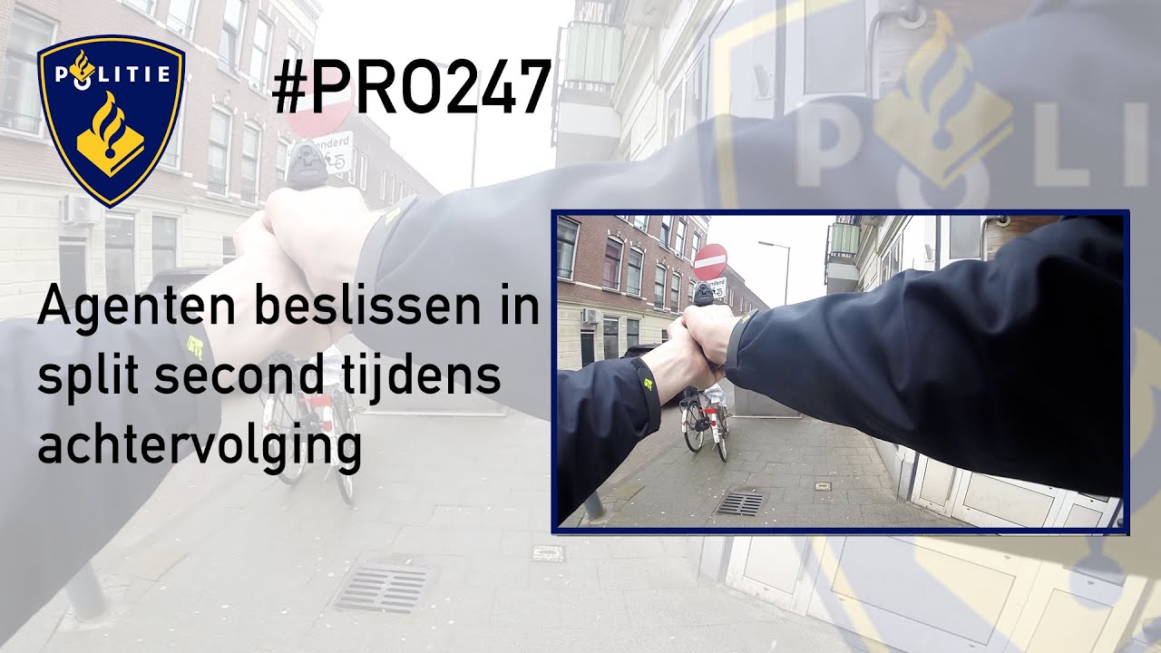 Politie #PRO247 Agenten beslissen in split second tijdens achtervolging