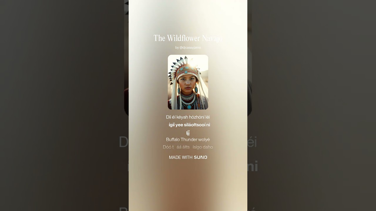The Wildflower Navajo #navajo #navajonation #newmusic #indigenouspeoples #folksong