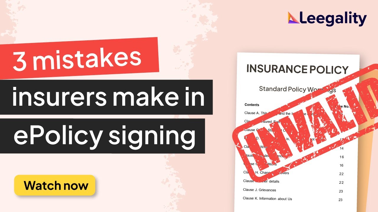How to issue IRDAI-compliant ePolicy with Leegality | Webinar