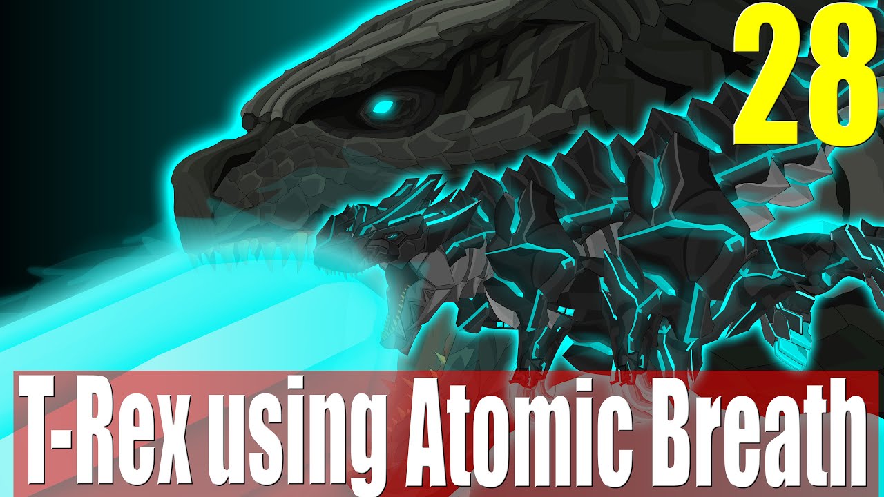How strong is a T-Rex that uses atomic breath?
