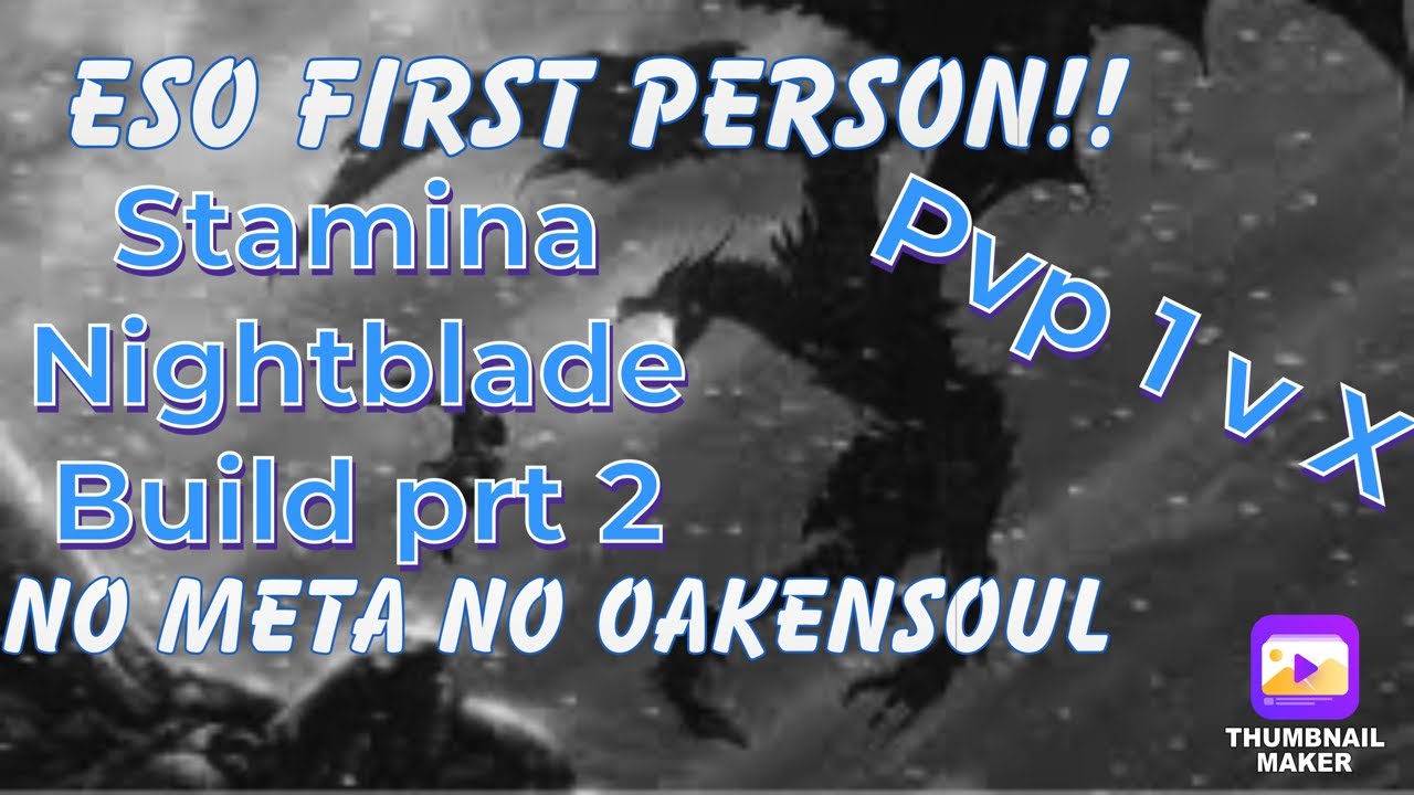 ESO Stamina NightBlade PvP Build pt 2 & Commentary NO PROC, NO CHEESE.