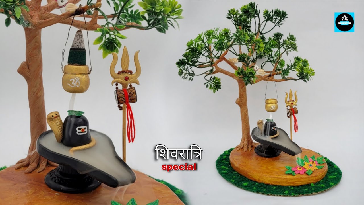 🔱शिवरात्रि special/DIY Clay smoke fountain Shivling #shivratrispecial