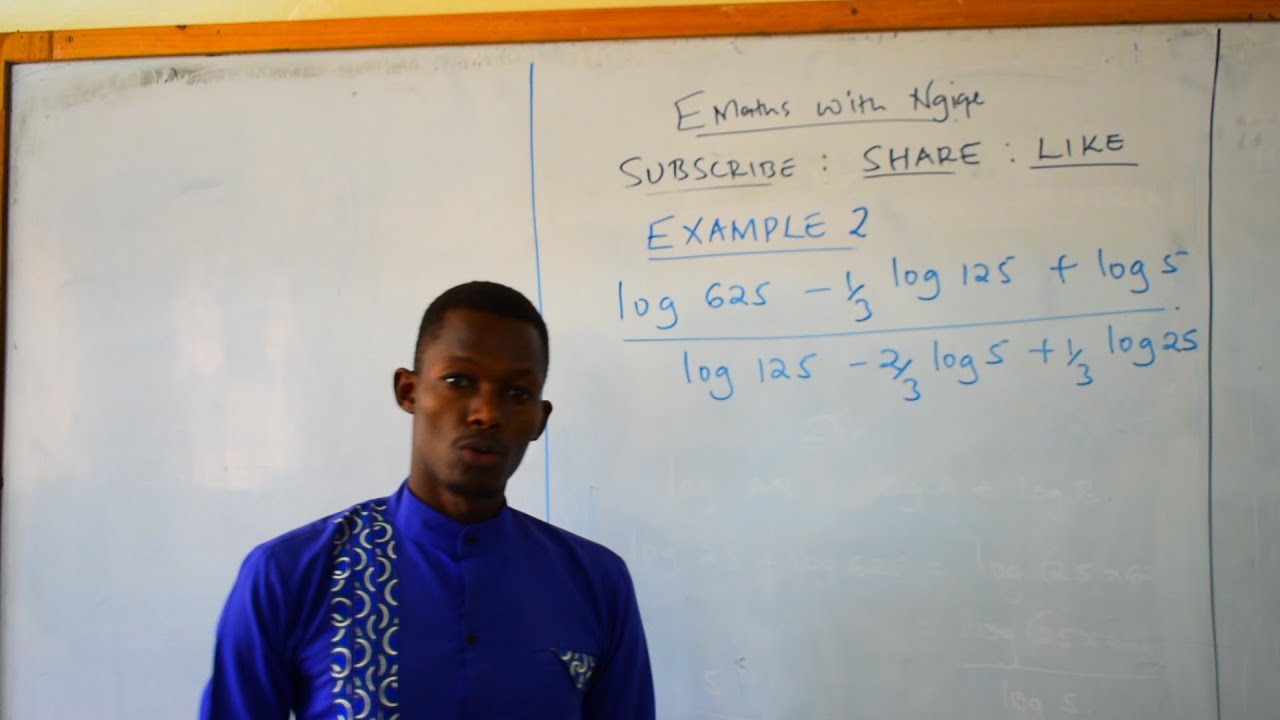 HOW TO SIMPLIFY LOGARITHIMIC EXPRESSIONS EXAMPLE 2